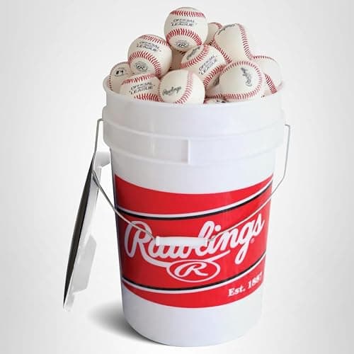 Rawlings | Official League Competition Grade Youth Baseballs | High School/Youth Practice | ROLB1X | Bucket | 24 Count thumbnail 11