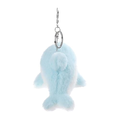 Apricot Lamb Cute Ocean Toys Plush Sea Blue Dolphin Stuffed Animal Soft Keychain for Kids Bag, Purse, Backpack, Handbag (6 Inches) thumbnail 5