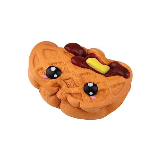 Anboor Squishies Cake Chocolate Waffles Kawaii Soft Slow Rising Scented Food Bread Squishies Fidget Toys Stress Relief Squeeze Toys Collection Kids Boys Toddler Toys thumbnail 7