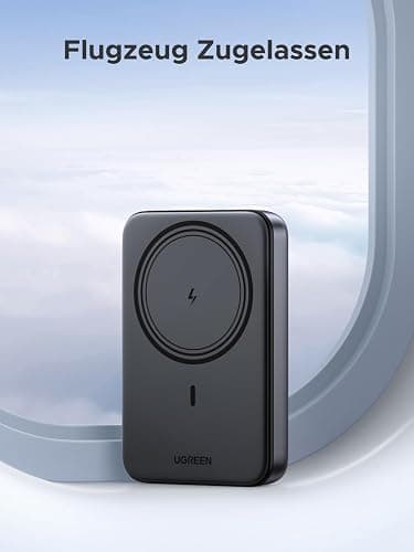 UGREEN Nexode Wireless Powerbank 10000mAh Magnetische Power Bank mit USB-C 20W, kabellose Externe powerbank MagSafe kompatibel mit iPhone 17 Pro Max/17 Pro/16/15 Pro Max/Pro/14/13/12(Schwarz) thumbnail 4