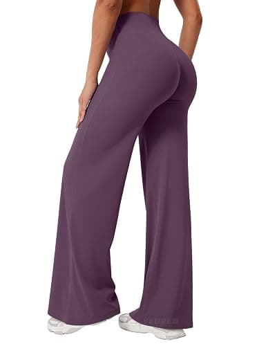 YEOREO Workout Leggings Womens No Front Seam Straight Leggings 29" / 31.5" / 33" High Waist Buttery Eddiy Gym Yoga Pants thumbnail 2