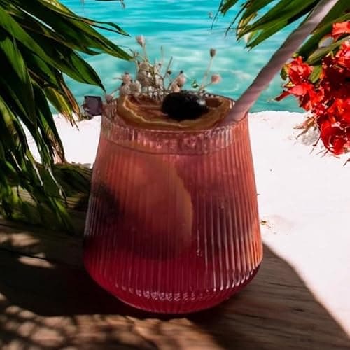 40 count Origami Ripple Unbreakable Stemless Plastic Wine Champagne Whiskey Glasses Elegant Durable Disposable Indoor Outdoor Ideal for Home, Office, Bars, Wedding, Ribbed 12 Ounce Cups (Clear) thumbnail 9