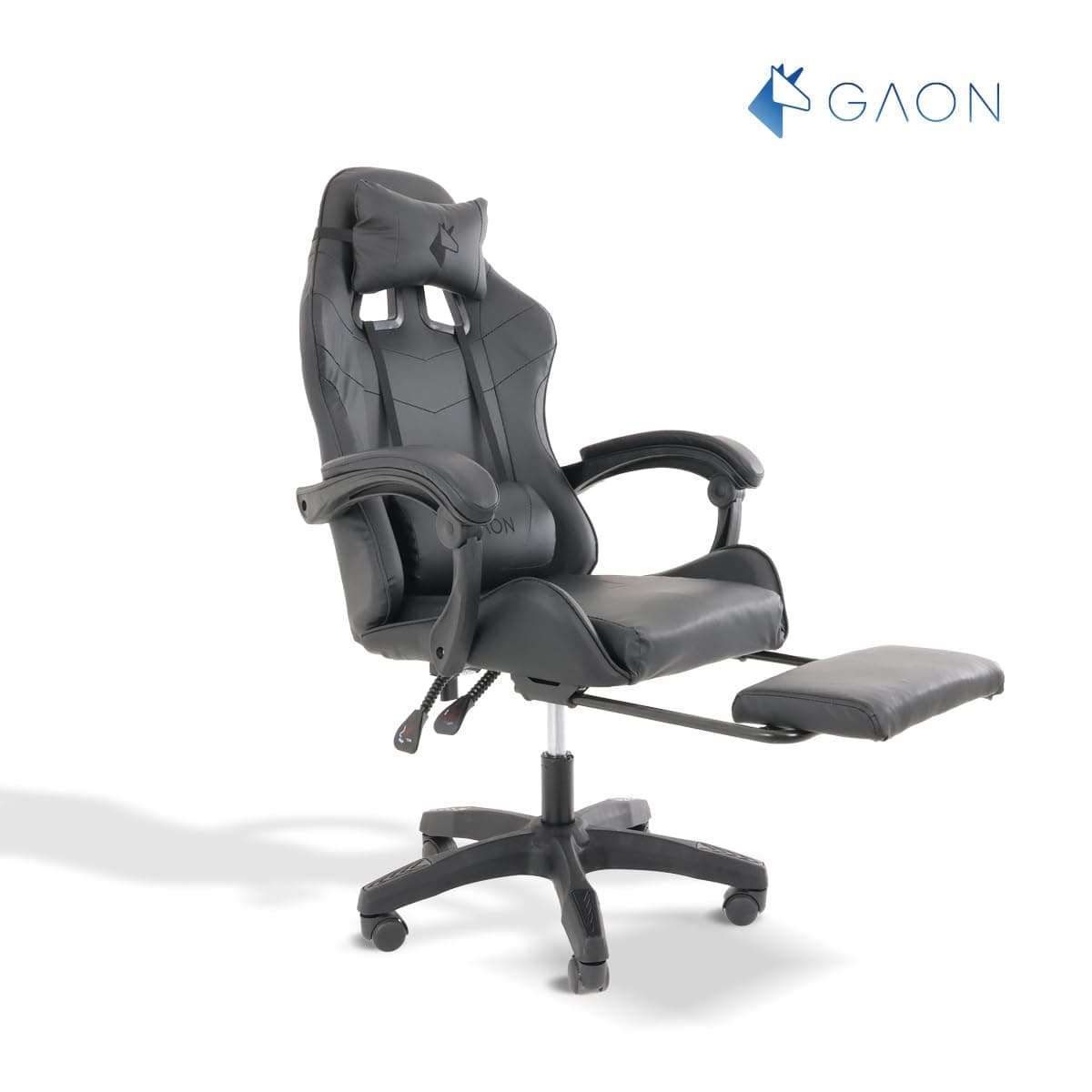 Silla Gamer Ergomomica con Reposapies Abatible de Altura Ajustable con Soporte Lumbar Acolchado para Espacios Gamer Escritorio o Oficina + Kit de Almohadillas thumbnail 8