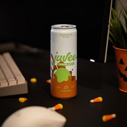 Juvee Rejuvenating Energy Drink – Sugar Free Caramel Apple Flavor, 12 oz Cans (12-Pack) – 128mg Natural Caffeine, Zero Sugar, Low Calorie, Clean Energy & Focus Booster for Daily Use thumbnail 7