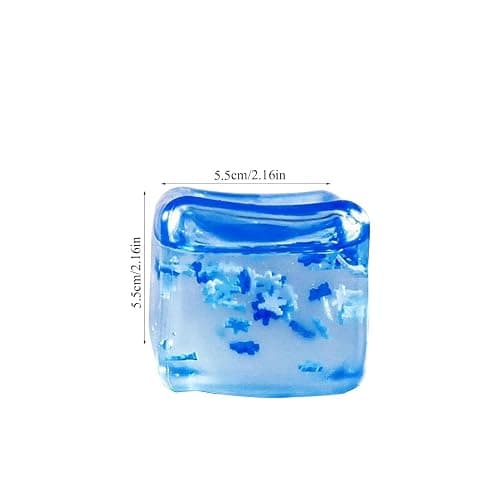 Squishies Stress Cube,Fidget Toys Squeeze Stress Cube for Adults,Ice Squish Cube Sugar Balls,Sensory Ice Square Shape Squishies Cube Sugar Balls for Stress Relief thumbnail 2