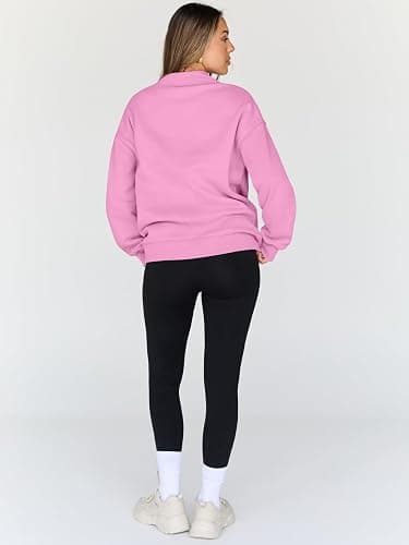 Trendy Queen Womens Oversized Sweatshirts Turtleneck Pullover Long Sleeve Hoodies Tops Fall Fashion Outfits 2025 Clothes thumbnail 4