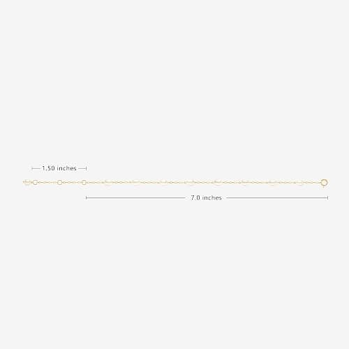 COMOTO Pearl Bracelet for Women 14K Gold Filled Freshwater Cultured Pearl Handmade Bracelet Tin Cup Pearl Bracelet Jewelry,7.0"+0.5"+0.5" thumbnail 7