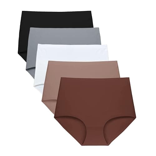 FallSweet No Show High Waist Briefs Underwear for Women Seamless Panties | Soft Seamless, No Show Design, Stays-In-Place High Waist Everyday Comfort, Full Back Coverage, S-3XL - Image 1