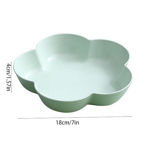 Wumuzai 5 Pack Small Dessert Bowls 21oz, 7 Inch Wheat Straw Snack Appetizer Plates, Pinch Prep Bowls for Cooking, Seasoning Spice Dipping Bowls Dishes, Reusable Cake Plates for Party BBQ (Purple) thumbnail 3