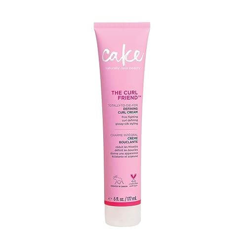Cake Beauty Curl Defining Cream, The Curl Friend - Moisturizes and Defines Curls – For Frizz Control & Detangling - Avocado Oil, Soybean Oil & Shea Butter – For Curly Hair- 6 Fl Oz / 177 mL - Curl Friend Curl Cream - 6