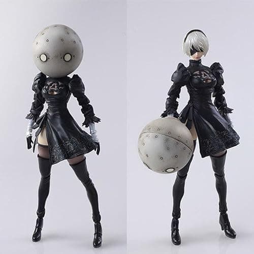 MABAIUDE 2B Action Figure 2B Statue - 5.9" Anime Figurine No.2 Type B 2Byorha Figure Joint Movable Head Changeable with Replaceable Accessories - PVC Handmade Collectible Gifts thumbnail 3