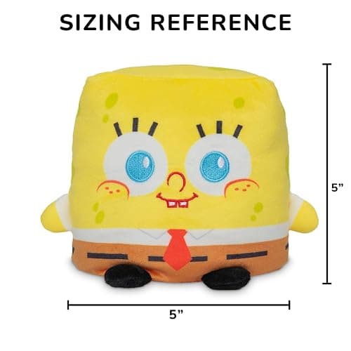 Teeturtle Spongebob Squarepants Reversible 5" Plushie - Cute Kawaii Soft Stuffed Animal thumbnail 2