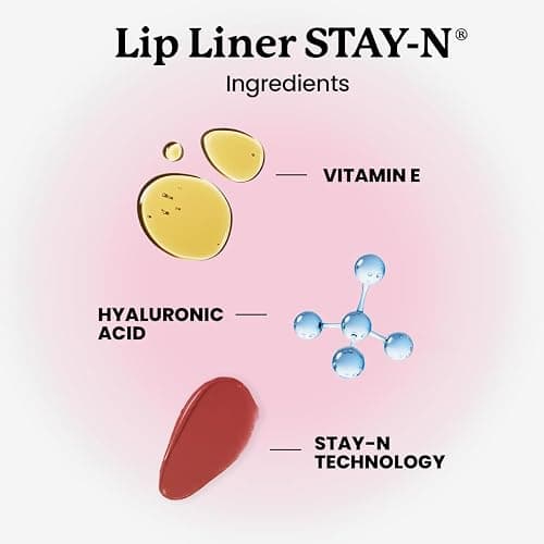 Sacheu Lip Liner STAY-N Peel Off Lip Stain, Sweet Talk | Water-resistant, transfer & smudge-proof, lip tint with hyaluronic acid & vitamin E for conditioning benefits, matte finish thumbnail 4