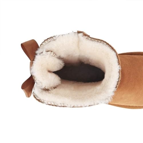 JOY IN LOVE Women's Snow Boots for Winter Mid-Calf high Back Bows thumbnail 5