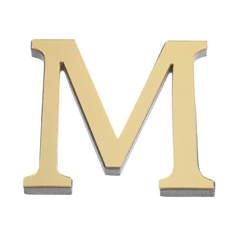 3D Gold Acrylic Letters DIY Wall Decorations, Self-Adhesive Alphabet Mirror Wall Stickers, Bubble Letter A to Z Home Decor Letter Sign Art Sticker Decal for DIY Home Decoration Light Gold (M) thumbnail 4