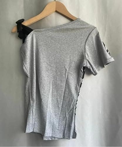 Baby Tee Y2k Women Grunge Top Emo 2000s Vintage Fake Two Piece Short Sleeve T Shirt Crop Tops Teens thumbnail 3