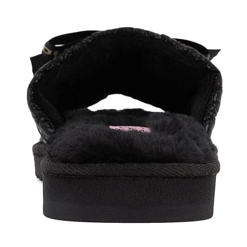 Juicy Couture Women's Faux Fur Slide Sandal Slippers, Open Toe, Comfortable Indoor Outdoor House Shoes thumbnail 5