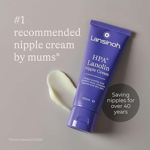 Lansinoh Crème lanoline HPA 40 ml Soin mamelons Allaitement 100% naturelle | Soulage les crevasses, Réduit sécheresse et irritations, Confort des seins, 100% naturelle, Sans rinçage, Sûre pour bébé thumbnail 3