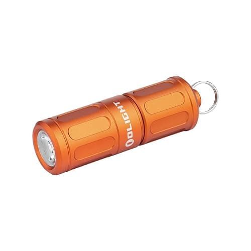 OLIGHT i1R2 Pro EOS Mini Torcia 180 Lumen Portachiavi Torcia USB Ricaricabile Luminosa, IPX8 Impermeabile 2M Protezione Anticaduta Piccola per Campeggio All'aperto (Arancia) - Image 1