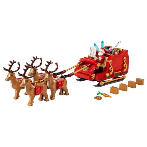 LEGO Santa's Sleigh - Building Toys for Kids, Boys & Girls, Ages 9+ - Indoor Christmas Decorations for Home W/Santa Claus Figurine & Reindeer - Gifts for Boys & Girls - 40499 thumbnail 6