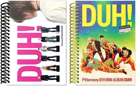 P1Harmony DUH! 8th Mini Album Photobook Ver (D+U 2 Ver SET) - Image 1