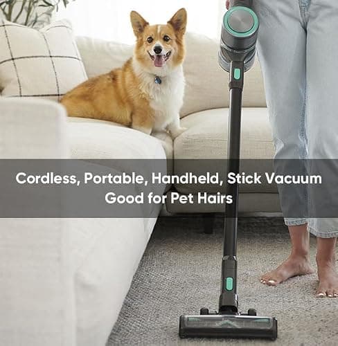 Wyze Cordless Vacuum S with 20Kpa Powerful Suction, Lightweight Stick with HEPA Filter, 300W Powerful Brushless Motor, 40mins Runtime for Home Hard Floor Carpet Pet Hair thumbnail 2