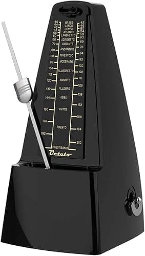 Ueteto Mechanical Metronome Black/Loud Sound Piano Drum Violin Guitar - Image 1