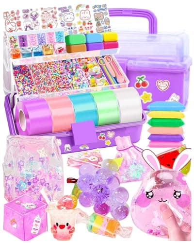 Nano Tape Bubble Kit for Kids, Nano Tape Squishy Maker Making Kit, Arts and Crafts Toys, Birthday Toys Gifts for 4 5 6 7 8 9 10 11 12 Year Old Girls Girl, Kids Toys for Girls 4-6 6-8 7-8 8-10 10-12 - Image 1