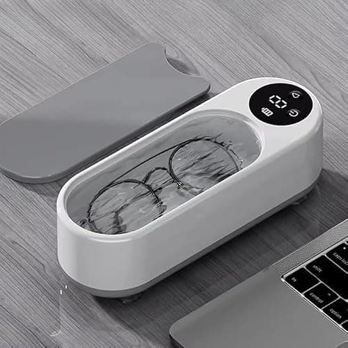 Ultrasonic Jewelry Cleaner Machine, 450ml Multifunction Home Cleaner for Glasses, Rings, Earrings - Safe & Deep Clean for Makeup Brushes, Dentures, Watches with Timer - Image 1