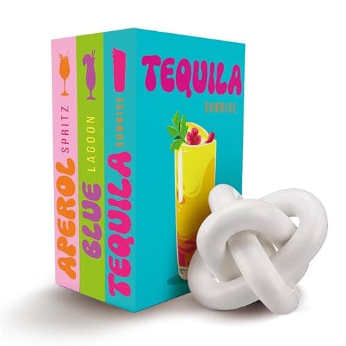 Large Decorative Books for neutral home decor aesthetic– Aesthetic Coffee Table Books for Decor – Faux Book for Decoration Photo Storage and fake book storage as a Keepsake Box – Drinks Set of 3 - Image 1