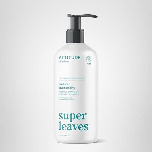 ATTITUDE Liquid Hand Soap, EWG Verified, Plant and Mineral-Based, Vegan Personal Care Products, Unscented, 16 Fl Oz thumbnail 8