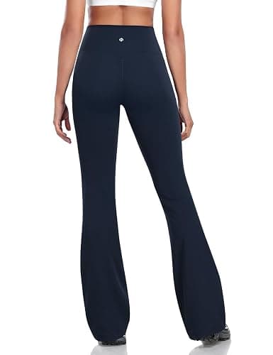 HeyNuts Harmony Flare Leggings 29"/30.5"/32.5"/34.5", High Waisted Tummy Control Wide Leg Bootcut Yoga Pants Lounge Soft - Image 1