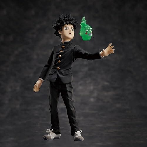 YLQANONG Mob Kageyama Shigeo Figures Interchangeable Heads Mob Anime Figure Statues PVC Anime Action Figurine 6.3IN thumbnail 6