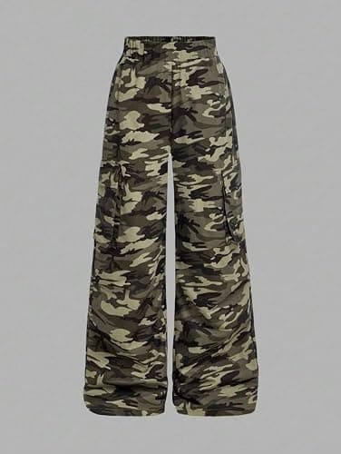 Azmxynol Girls Clothes 2 Piece Outfit Ribbed T-Shirt Top + Cargo Pants, Girls Fall Clothing Set, Sizes 5-16 Years thumbnail 5