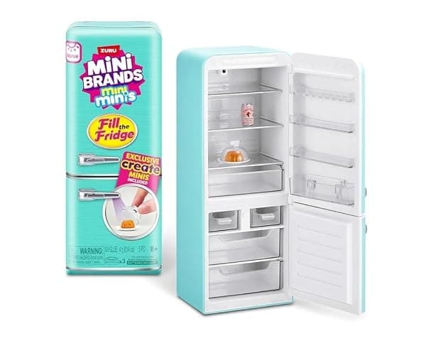 Zuru Mini Minis Refrigerator + 3 Capsules, Fill The Fridge Set, Mini Brands thumbnail 2