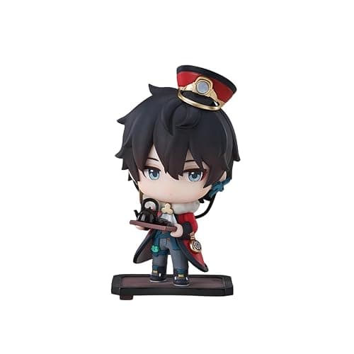 Bahomu Anime Figure, Honkai Star Rail Official Figure - Welcome to Train Tea Party Cute Chibi Dan Heng, 8cm/3.1" PVC Collectible Figure for HSR Fans(Dan Heng) - Image 1