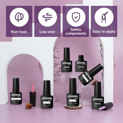 JODSONE 36 Pieces Gel Nail Polish Set U V Light Nail Drill Beginner Set Glossy Surface Easy To Apply Matte Texture All-In-One Manicure Kit…… thumbnail 5