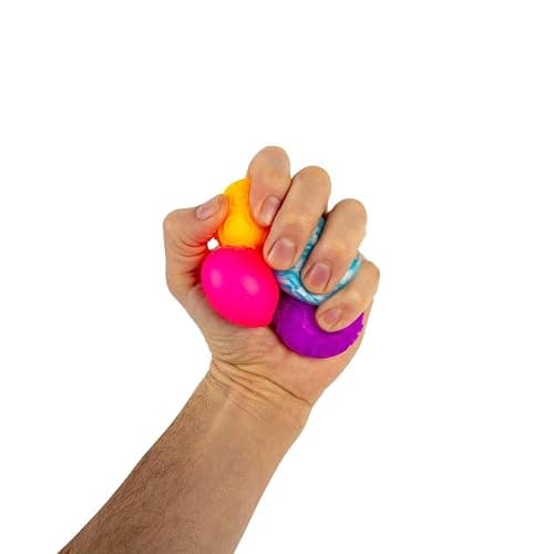 Schylling NeeDoh Teenie Single - Sensory Squeeze Toy - Mini Groovy Glob - 1.25" Wide - Color May Vary (Pack of 1) thumbnail 2