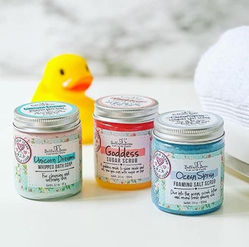 Bella & Bear Unicorn Dreams Whipped Bath Soap - Travel Size 3.2oz mango & pineapple with a hint of vanilla thumbnail 2