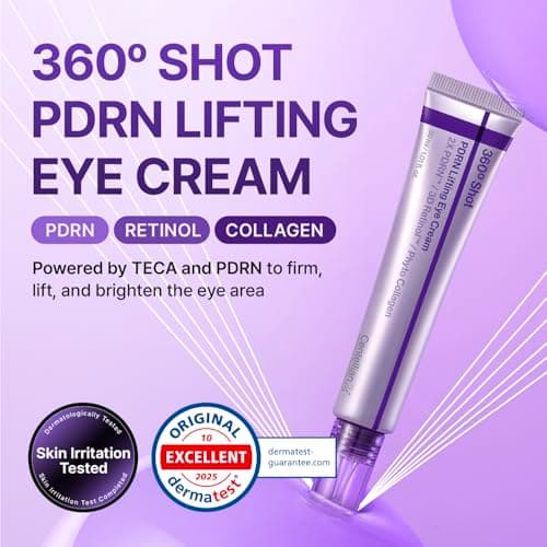 CENTELLIAN 24 360º Shot PDRN Eye Cream - Anti-Aging Retinol Eye Cream with TECA, Collagen, Firming & Wrinkle Smoothing, Hydrating Care for Dark Circles, Under-Eye Bags & Crow's Feet, 1.01 fl oz thumbnail 2