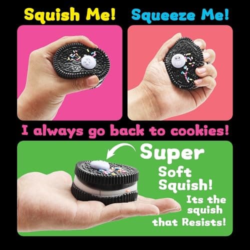 Taba Squishy Biscuits Squeeze Toys,Sensory Fidget Toy for Your Best Mellow and Chill,Party Favors,Perfect Desk Accessory for Adults (Black) thumbnail 3
