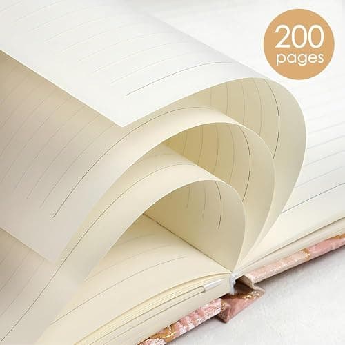 ipoul Hardcover Journal, Flower Notebook, A5, 6x8, Lined Pages, Lay-flat, Beautiful Journal for Women, Lily Flower, Blue Journal for Writing, Personal Notebook, Dream Journal, Self Care Journal thumbnail 6