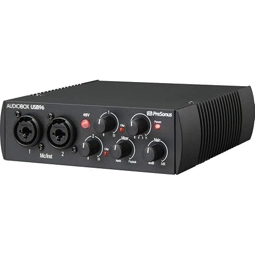 PreSonus AudioBox 96 USB Audio/MIDI Interface with CR3-X Creative Reference Multimedia Monitors and with Newest Version Studio One Artist Software Pack & Isolation Recording Shield thumbnail 2