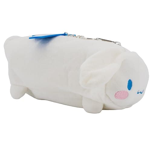 AI ACCESSORY INNOVATIONS Cinnamoroll Soft Plush Multi-Function Storage Case, Hello Kitty Plush Bag Charm with 3D Features, White - Image 1
