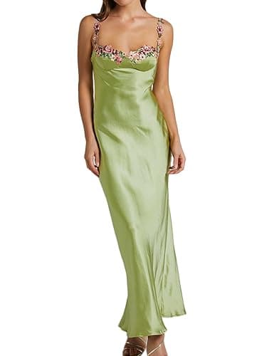 Floral Embroidered Maxi Dress
