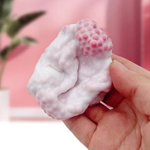 Grape Stress Ball, Shapeable Stressball Sensory Squeeze Toys for Adults, Squeeze Balls Stress Ball Toys Stress Relief Ball Noisy Ball Squeeze Toys (Pink) thumbnail 7