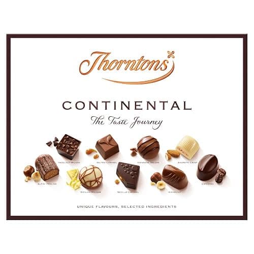 Thorntons Continental, Christmas Chocolate Gift, Unique Flavours Milk, White, Dark Chocolate, 264g - Image 1