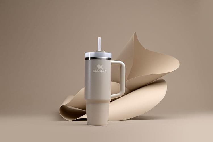 STANLEY Quencher H2.0 Tumbler with Handle and Straw 30 oz | Flowstate 3-Position Lid | Cup Holder Compatible for Travel | Insulated Stainless Steel Cup | BPA-Free | Exclusive Toasted Almond thumbnail 4