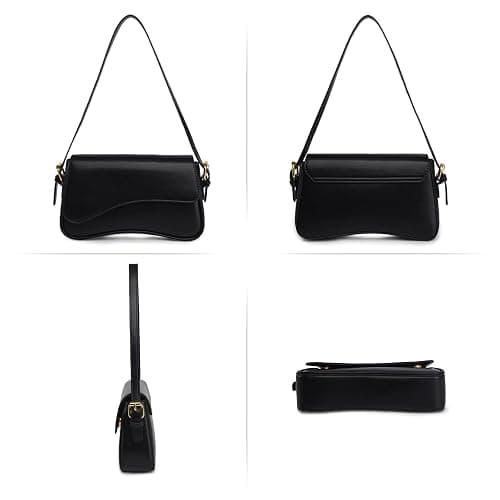 PU Leather Tote Bag for Women with 2 Removable Straps and Zipper Closure thumbnail 3