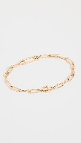 Tory Burch Women's Good Luck Chain Bracelet, Tory Gold, One Size thumbnail 2